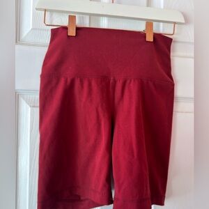 Yogalicious Women's Deep Red Bike Shorts